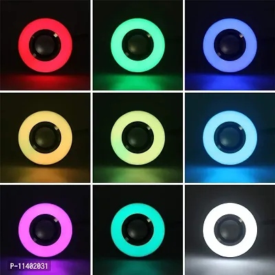 LED Light Bulb with Integrated Bluetooth Speaker & Remote Control | Box Packing| Controlled by smartphone,tablet 12w |Multicolor|Durable|Color changing|For parties-thumb3