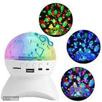 GLOZAL Rechargeable Disco Bluetooth Bulb With Automatically Rotating Magic Crystal Ball For Indoor  Outdoor Best For Home Party, Disco, Bonfire