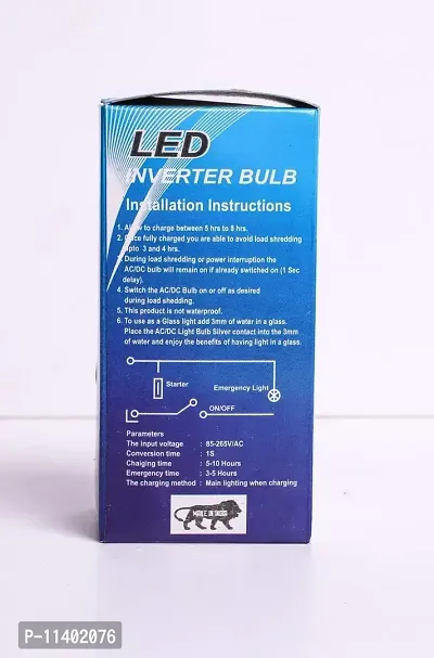 Eco Smart Rechargeable Emergency Inverter LED Bulb B22 12-Watt - White (Pack of 2)-thumb4