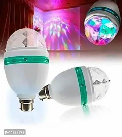 anand electronics india Disco Light, Gola LED Bulb, Rotating LED Blub, Diwali Christmas Decoration Led Bulb,set of 3-thumb0