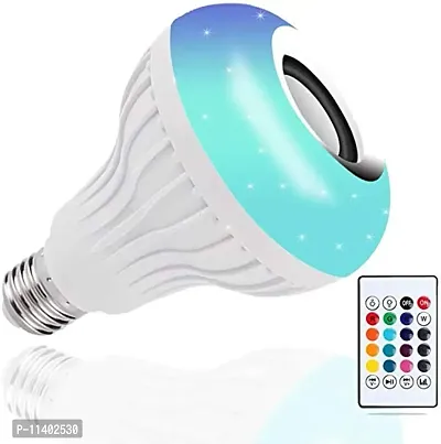 Generic Daylight LED Music Light Bulb,B22 led Light Bulb with Bluetooth Speaker RGB Self Changing Color or one Color with Remote Lamp Built-in Audio Speaker for Home, Bedroom, Living Room, Party-thumb0