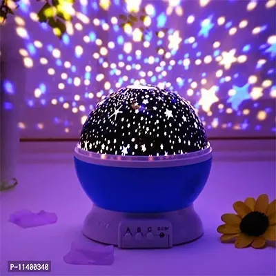 Vikram Enterprise Star Master Rotating 360 Degree Moon Night Light Lamp Projector with Colors and USB Cable,Lamp for Kids Room Night Bulb (Multi Color,Pack of 1) (Random)
