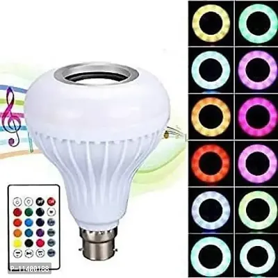 Electronica LED Bulb with Bluetooth Speaker, Music Light Bulb + RGB Light Ball Bulb Colorful Lamp with Remote Control for Home, Living Room, Party Decoration 4W, Stereo Channel-thumb4