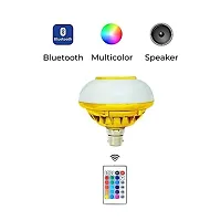 Tulsi Bluetooth Speaker Music Bulb Light With Remote 3 in 1 12W Led Bulb with Bulb B22 + RGB Light Ball Bulb Colorful with Remote Control for Home, Bedroom, Living Room, Party and Decoration-thumb1