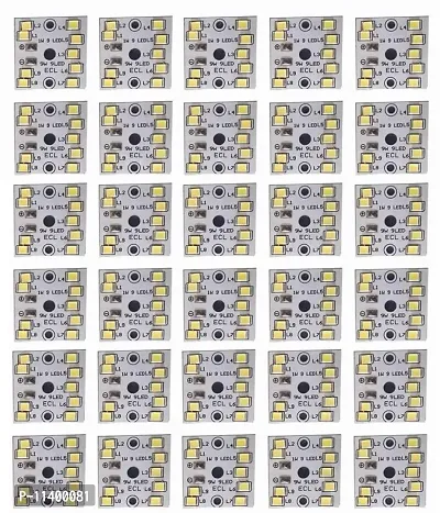 JIPNEX (Pack of 30) 9w MCPCB Led Raw Material For Led Bulb Light ( 30 Square LED) Electronic Components . ()