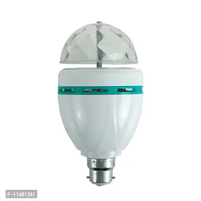 Jha Enterprises LED Crystal Rotating Bulb Magic Disco LED Light,LED Rotating Bulb Light Lamp for Party Home Diwali Decoration Pack of 4
