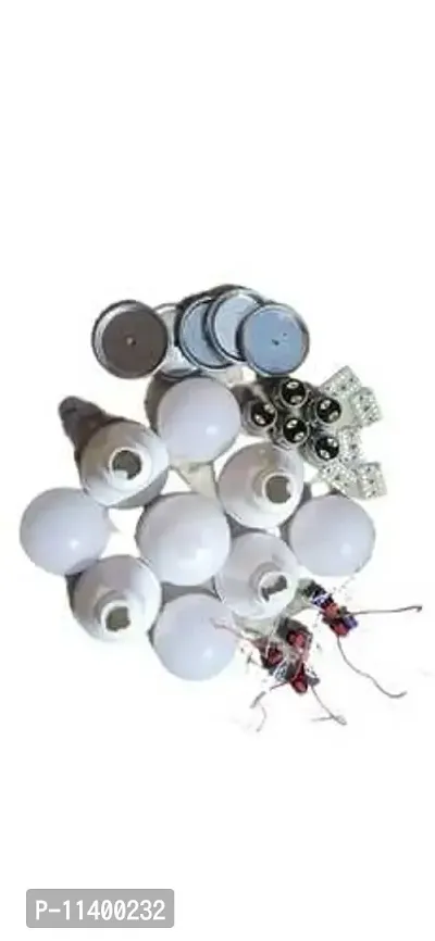 LED bulb raw material 65mm body, 9watt driver & mcpcb (pack of 5)