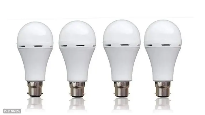 ???????????? 12 watt Led Rechargeable Cool Daylight Inverter Bulb, Emergency Light, (Pack Of 4)