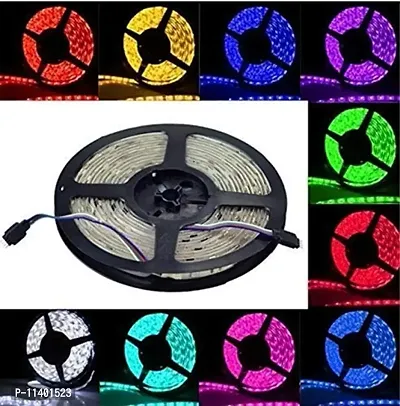 VIBGYOR Products Led Strip RGB Remote Control LED Strip Light for Home Decoration with 2A Adapter (Multicolour, 5050, 300 led)-thumb0