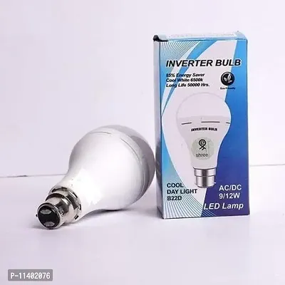 Eco Smart Rechargeable Emergency Inverter LED Bulb B22 12-Watt - White (Pack of 2)-thumb0