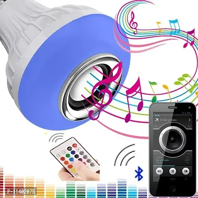 edg EDGE LED Remote Bulb with Bluetooth Speaker Music Light Ball Bulb Colourful Lamp with Remote Control for Home,Bedroom,Living Room,Party Compatible for All Device(PACK OF -1 ) Random Colour-thumb2