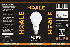 Haale LED Rechargeable Emergency Bulb with B22 Base, Inverter Bulb Upto 4 Hrs Built-in Power Backup, White Color-thumb1
