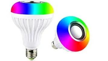 Multicolor Changing Musical Bulb12-Watt Led Light Bulb With Bluetooth Speaker and Remote Controled Light Changing for Party, Home, Halloween Festival Decorations-thumb1