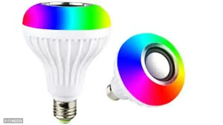 Multicolor Changing Musical Bulb12-Watt Led Light Bulb With Bluetooth Speaker and Remote Controled Light Changing for Party, Home, Halloween Festival Decorations-thumb2