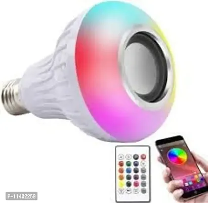 Multicolor Changing Musical Bulb12-Watt Led Light Bulb With Bluetooth Speaker and Remote Controled Light Changing for Party, Home, Halloween Festival Decorations-thumb4