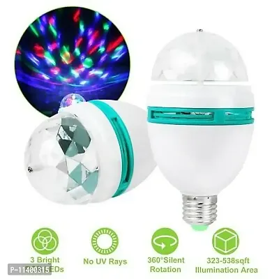 MR 3W Full Color B22 LED lamp RGB Auto Rotating Stage light Holiday Bulb-thumb5