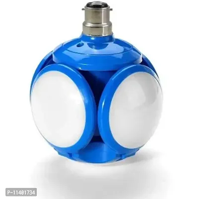 Online Generation B22 LED Bulb 40 Watt Decorative Deformable Football Shaped Cool White Light 2 Pc (Color as per Availability)-thumb0