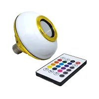 Tulsi LED Wireless Light Bulb Speaker, RGB Music Bulb, B22 Base Color Changing with Remote Control for Party, Home, Halloween Christmas Decorations-Pack of 1) 1year warranty-thumb3
