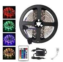 VIBGYOR Products Led Strip RGB Remote Control LED Strip Light for Home Decoration with 2A Adapter (Multicolour, 5050, 300 led)-thumb3