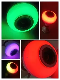 LED Wireless Light Bulb Speaker, RGB Music Bulb, Base Color Changing with Remote Control for Party, Home, Halloween Christmas Decorations-Pack of 1-thumb1