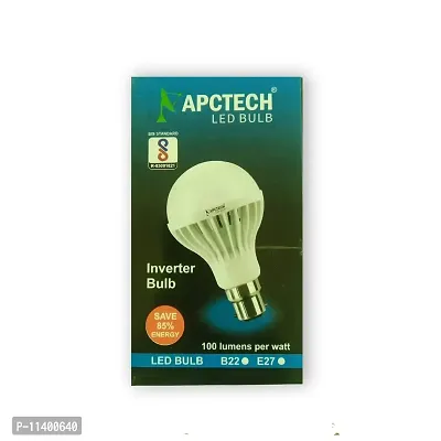 APCTECH 9 Watts LED White Emergency Bulb with inbuilt battery, Pack of 1-thumb2