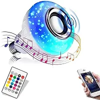 Generic Pambri A-005 Bluetooth Light Bulb With Speaker, Smart Led Music Play Bulb With 24 Keys Remote Control 12W Power E26 Base Changing Color Lamp For Bar Decoration, Home, Ktv,Party, Restaurant-thumb3