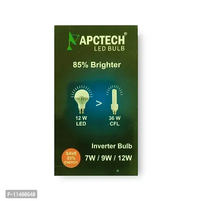 APCTECH 9 Watts LED White Emergency Bulb with inbuilt battery, Pack of 1-thumb3