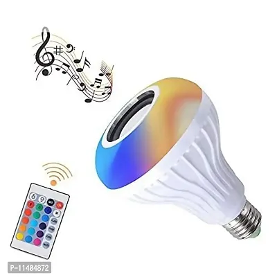 Smart Bluetooth Music Bulb With Inbuilt Speaker Fully Remote Controlled RGB+W Light & Bluetooth 4.0 Connected Speaker With Self Changing Colors.