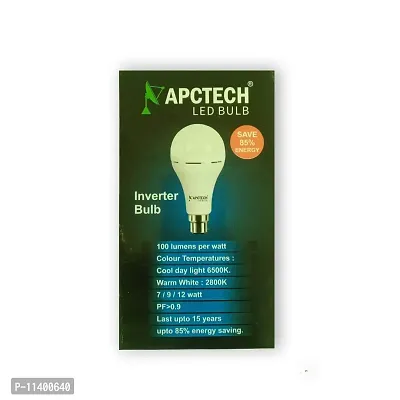 APCTECH 9 Watts LED White Emergency Bulb with inbuilt battery, Pack of 1-thumb4