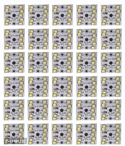 ONAS (Pack of 30) 9w MCPCB Led Raw Material For Led Bulb Light ( 30 Square LED) Electronic Components . ()