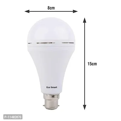 Eco Smart Rechargeable Emergency Inverter LED Bulb B22 12-Watt - White (Pack of 2)-thumb3