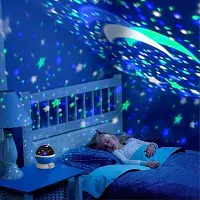 Hotnix Night Light Lamp Projector, Star Light Rotating Projector, Star Projector Lamp with Colors and 360 Degree Moon Star Projection with USB Cable, Lamp for Kids Room-thumb2