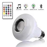 Generic Daylight LED Music Light Bulb,B22 led Light Bulb with Bluetooth Speaker RGB Self Changing Color or one Color with Remote Lamp Built-in Audio Speaker for Home, Bedroom, Living Room, Party-thumb1