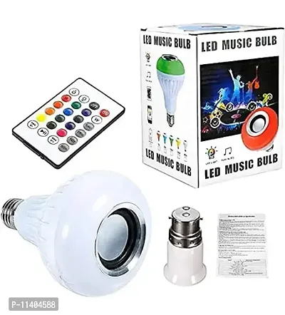 LED Music Bulb with Bluetooth Speaker Music Color changing led Bulb, DJ Lights with Remote Control Music Dimmable for Home, Bedroom, Living Room, Decoration smart bulb (Multicolor)