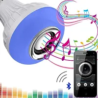 Color changing LED Music Smart Bulb with Bluetooth Speaker DJ Lights with Remote Control (Multicolor)-thumb1