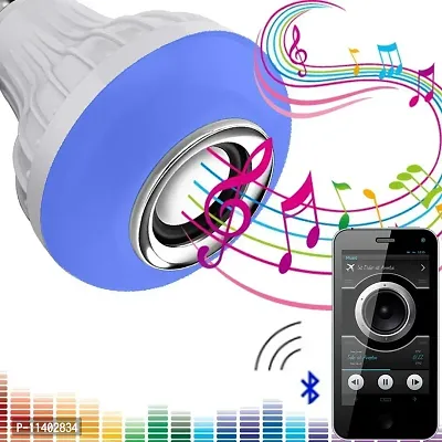 Color changing LED Music Smart Bulb with Bluetooth Speaker DJ Lights with Remote Control (Multicolor)-thumb2