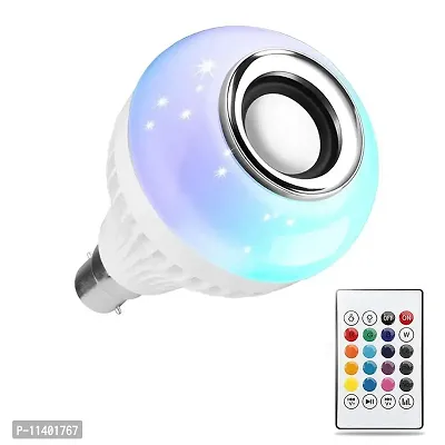 Excalibur Techno services Bluetooth Speaker LED Music Light Bulb with Remote Control (10.00, White)-thumb4