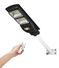 PBP - 10W Solar Motion Sensor Street Light Outdoor with Remote Control, All in One Water-Proof - Black-thumb2