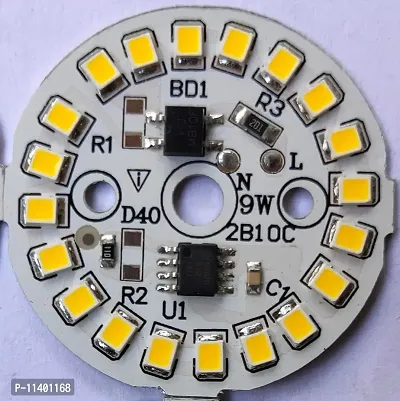 phinics 9 Watt DOB (Direct nn Board) Raw Material of Warm White LED Bulb -(Pack of 20) DOB PCB