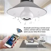 LED Light Bulb with Integrated Bluetooth Speaker & Remote Control | Box Packing| Controlled by smartphone,tablet 12w |Multicolor|Durable|Color changing|For parties-thumb4