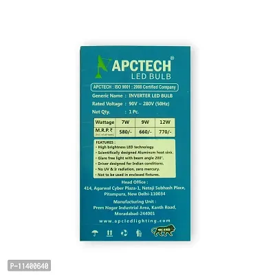 APCTECH 9 Watts LED White Emergency Bulb with inbuilt battery, Pack of 1-thumb5