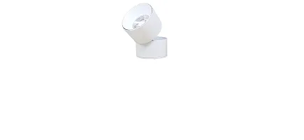 LUMENSY COB-10C-SA-4KW 10W Round LED 360? Adjustable Ceiling Down Surface Mounted Spotlight Wall Light (Cool White, White)-thumb3