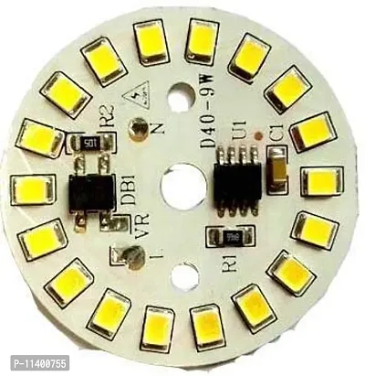 ZOLLYZZ 9W LED Cool White DOB PCB Bulb, White, Pack of 10
