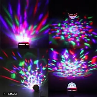 LED Crystal Rotating Bulb Magic Disco LED Light,LED Rotating Bulb Light Lamp for Party Home Diwali Decoration (digital trade ) (4)