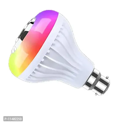Multicolor Changing Musical Bulb12-Watt Led Light Bulb With Bluetooth Speaker and Remote Controled Light Changing for Party, Home, Halloween Festival Decorations-thumb0