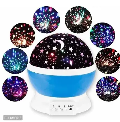 CHOOSY Plastic Glass Rotating 4 Mode Sky Star Master Mini Projector Lamp for Kid's Room/Home Decoration (Assorted Colour)-thumb2