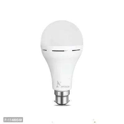APCTECH 9 Watts LED White Emergency Bulb with inbuilt battery, Pack of 1