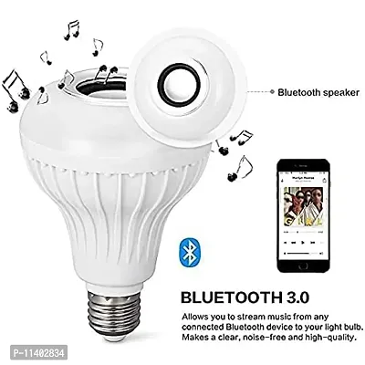 Color changing LED Music Smart Bulb with Bluetooth Speaker DJ Lights with Remote Control (Multicolor)-thumb5