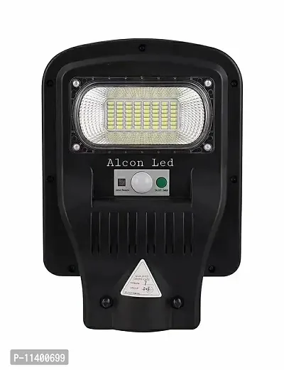 PBP - 10W Solar Motion Sensor Street Light Outdoor with Remote Control, All in One Water-Proof - Black-thumb0