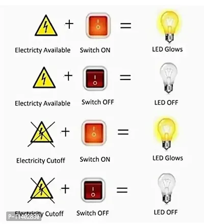 ???????????? 12 watt Led Rechargeable Cool Daylight Inverter Bulb, Emergency Light, (Pack Of 4)-thumb4